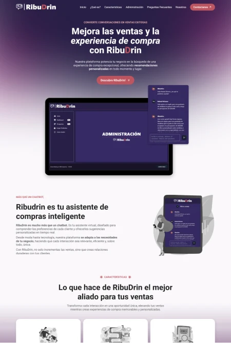 Preview del inicio nuevo de Ribudrin
