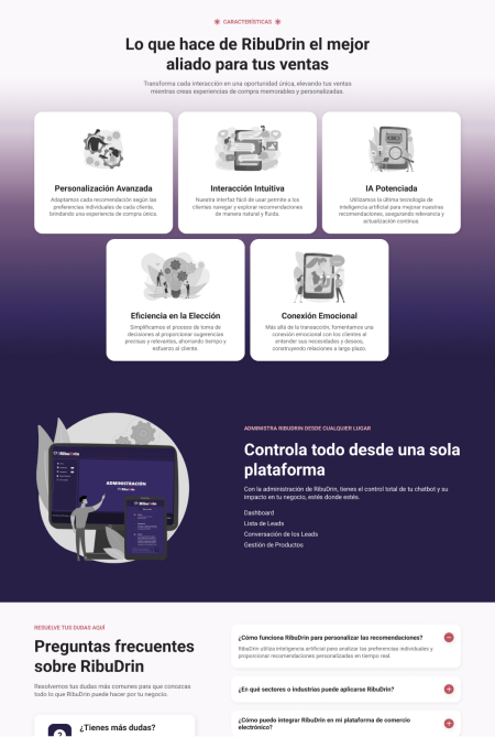 Preview de la parte del medio del sitio