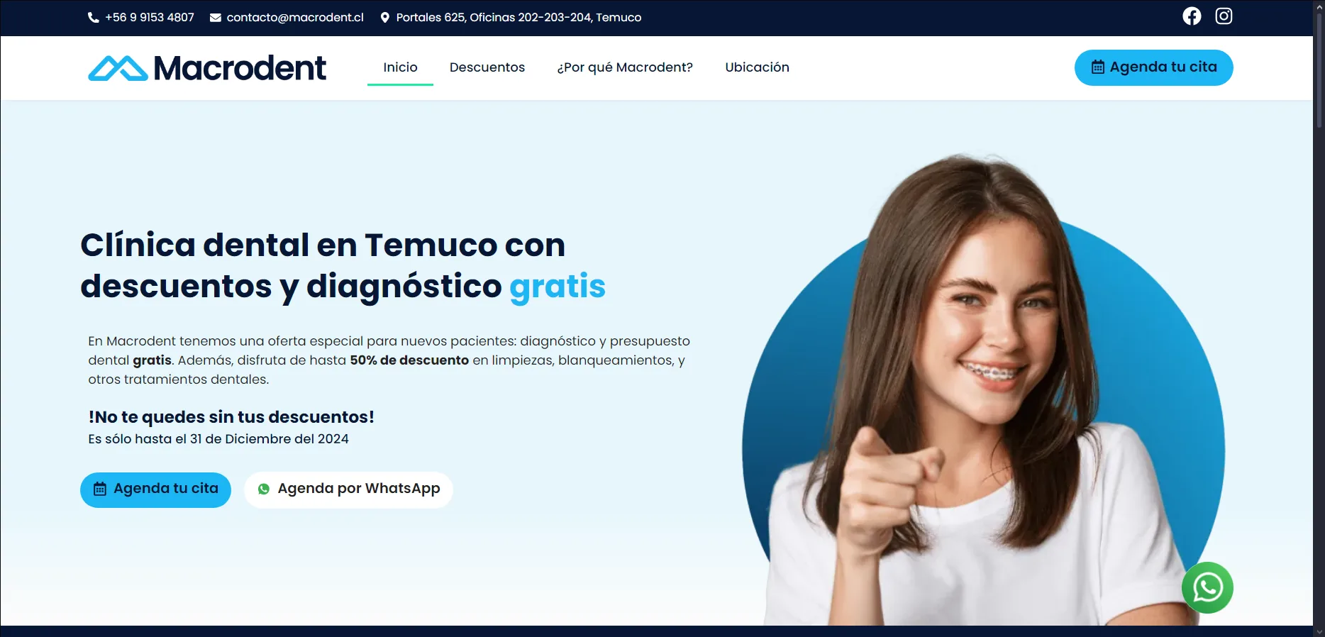 Proyecto en la web de Macrodent